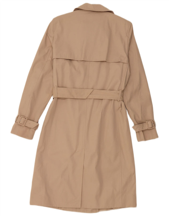 Marks & Spencer Womens Trench Coat UK 8 Small Beige Polyester