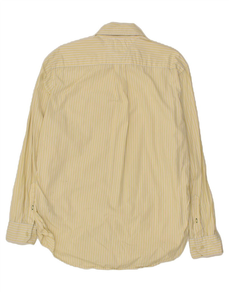 TOMMY HILFIGER Mens Shirt Medium Yellow Striped Cotton | Vintage Tommy Hilfiger | Thrift | Second-Hand Tommy Hilfiger | Used Clothing | Messina Hembry 