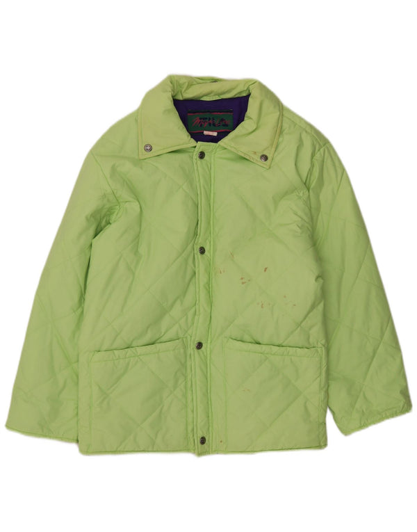 Fila Womens Quilted Jacket IT 44 Medium Green