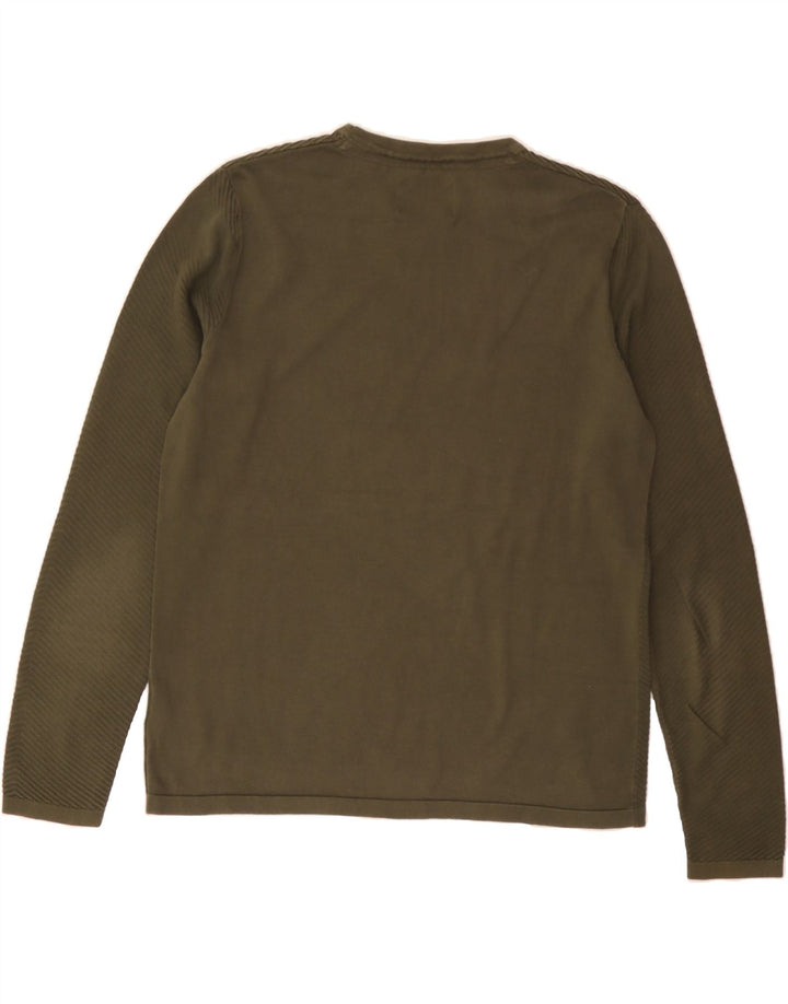 JACK & JONES Mens Crew Neck Jumper Sweater Large Green Vintage Jack & Jones and Second-Hand Jack & Jones from Messina Hembry 