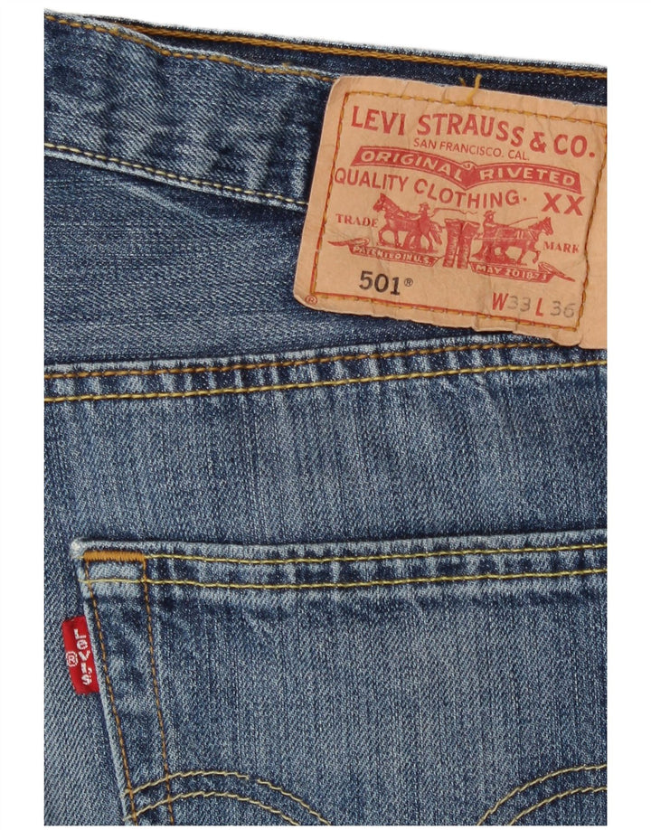 Levi's Mens 501 Straight Jeans  W33 L27 Blue