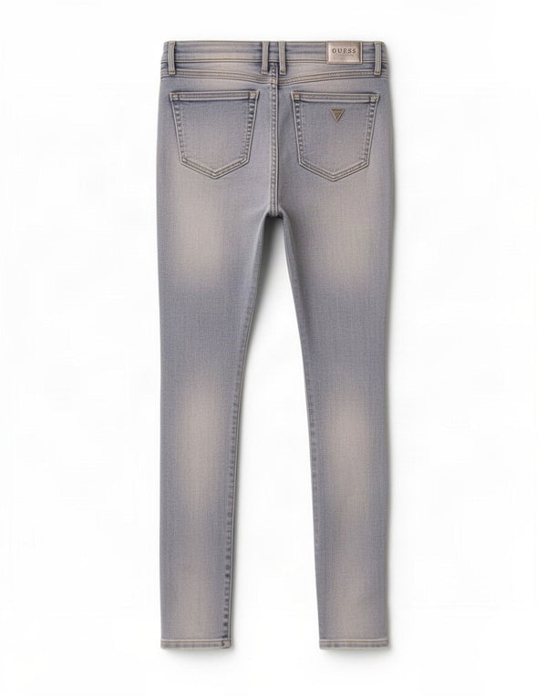 Guess Womens Marylin Distressed Low Skinny Jeans W28 L28 Blue Cotton
