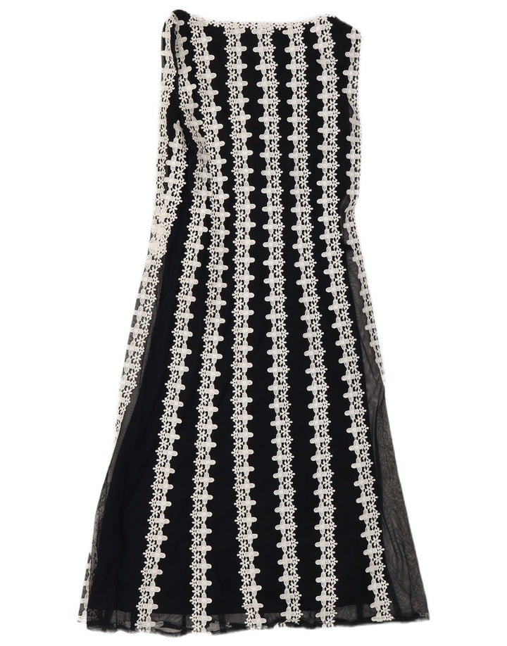 PHASE EIGHT Womens Sleeveless Maxi Dress UK 10 Small  Navy Blue Floral