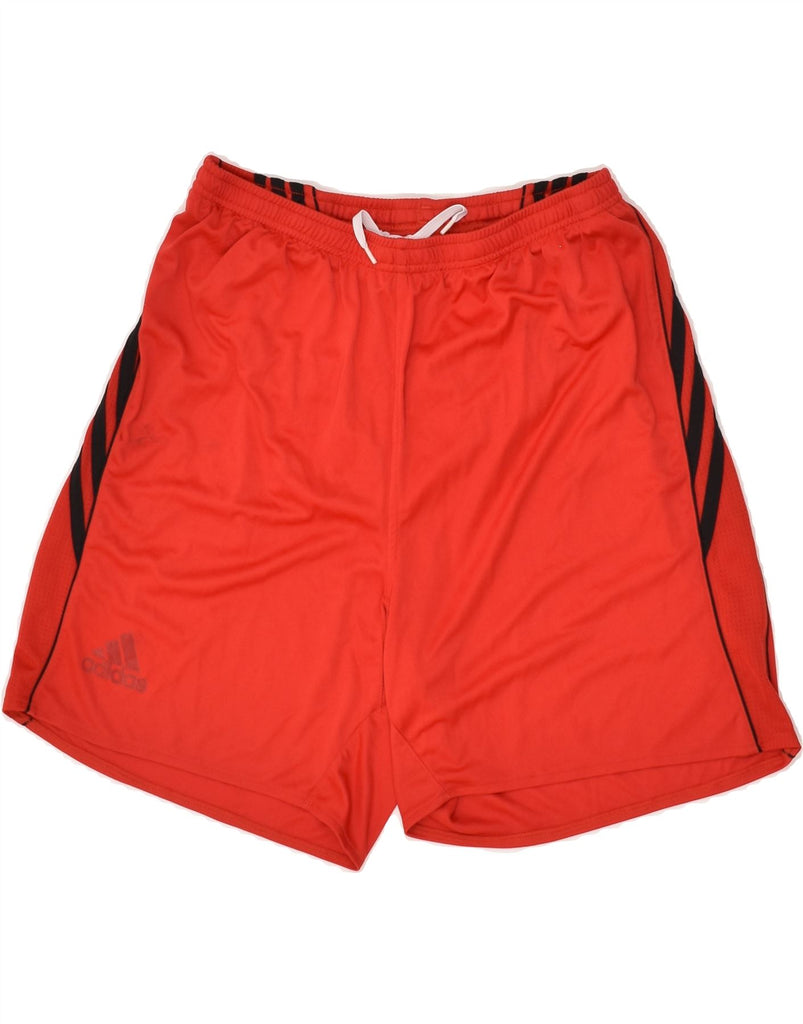 ADIDAS Mens Sport Shorts Small Red Polyester | Vintage Adidas | Thrift | Second-Hand Adidas | Used Clothing | Messina Hembry 