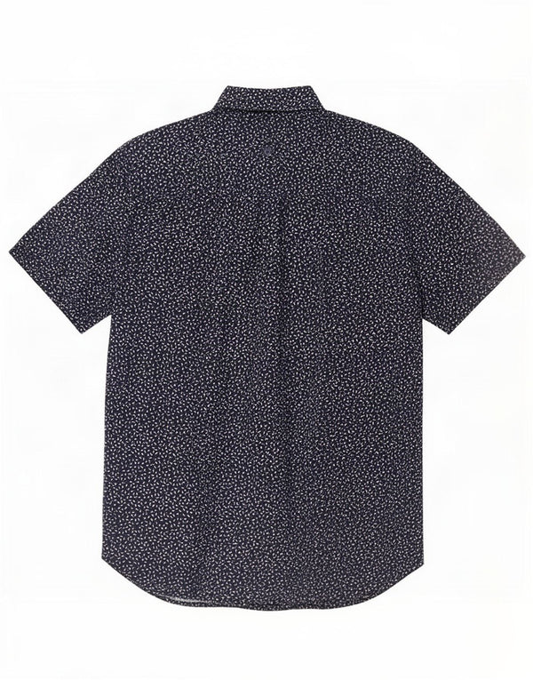 Fat Face Mens Short Sleeve Regular Fit Shirt Small Navy Blue Spotted Cotton