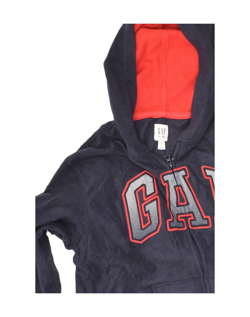 GAP Boys Graphic Zip Hoodie Sweater 12-13 Years Black Polyester | Vintage Gap | Thrift | Second-Hand Gap | Used Clothing | Messina Hembry 