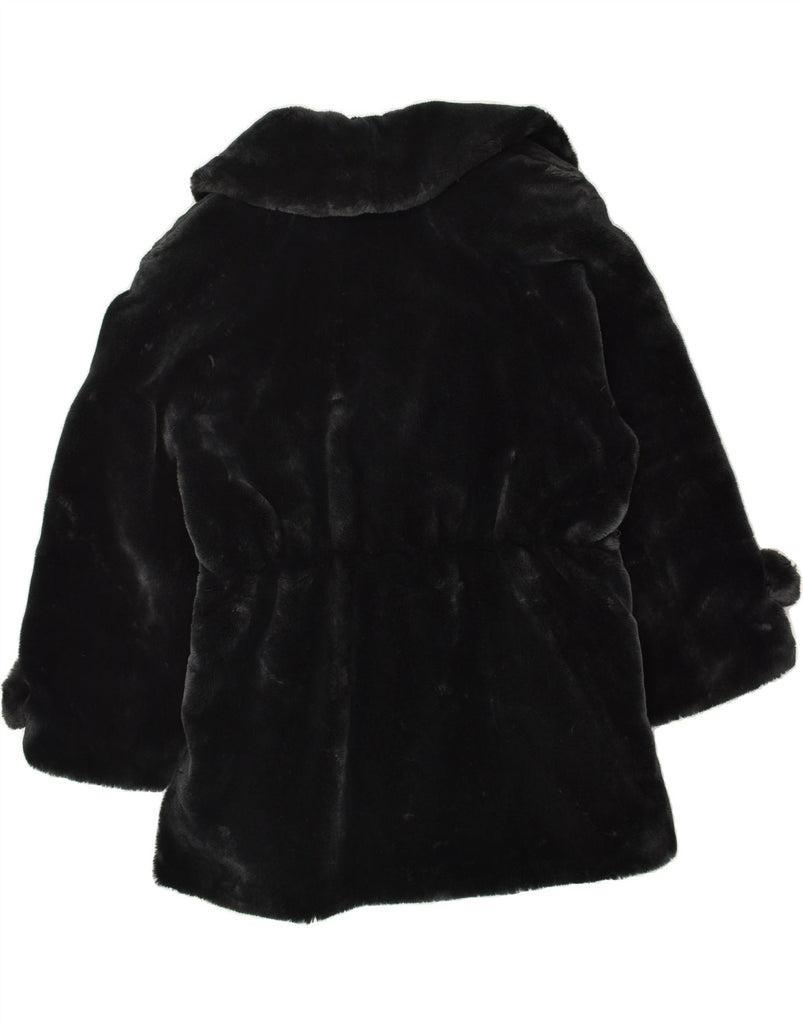 LYBIDO Womens Faux Fur Overcoat UK 20 2XL Black | Vintage Lybido | Thrift | Second-Hand Lybido | Used Clothing | Messina Hembry 