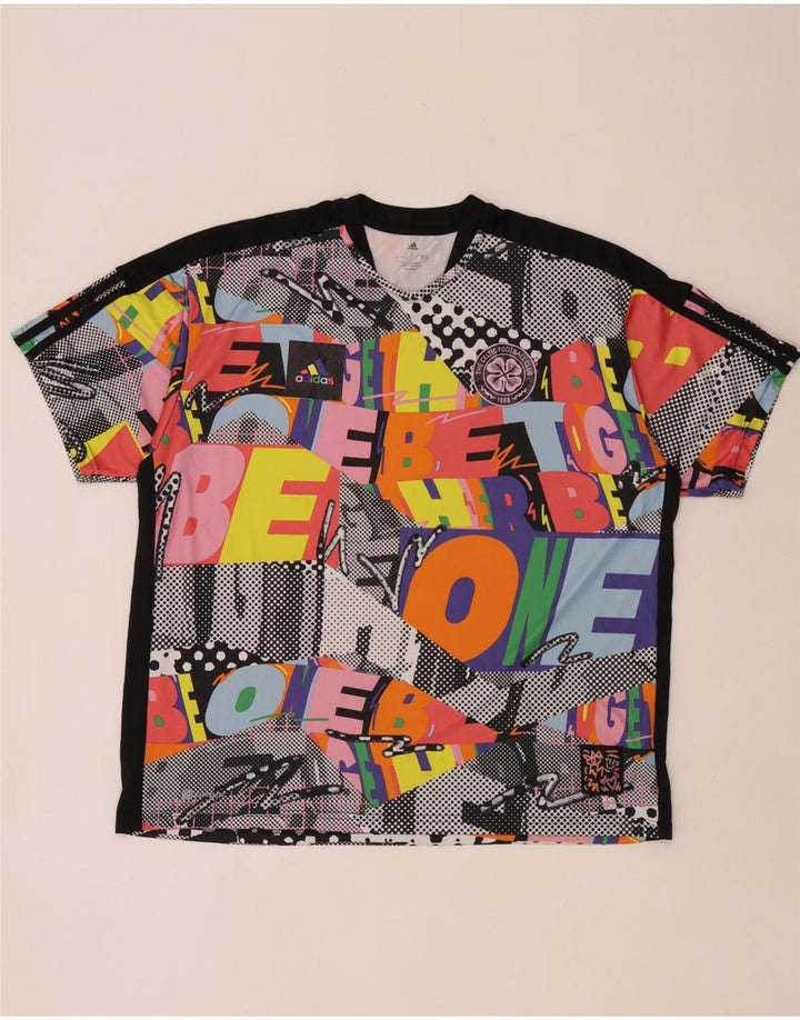 Adidas Mens Graphic T-Shirt Top Large Multicoloured