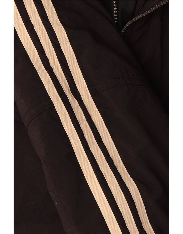 Adidas Mens Graphic Windbreaker Jacket UK 40/42 Medium Black Colourblock