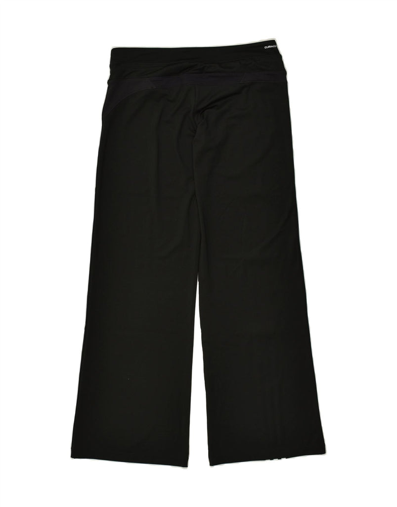 ADIDAS Womens Climacool Tracksuit Trousers UK 14 Large  Black Polyester | Vintage Adidas | Thrift | Second-Hand Adidas | Used Clothing | Messina Hembry 