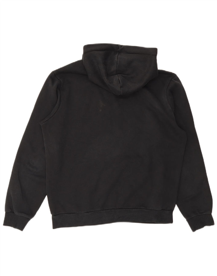 PUMA Mens Graphic Hoodie Jumper Medium Black Cotton