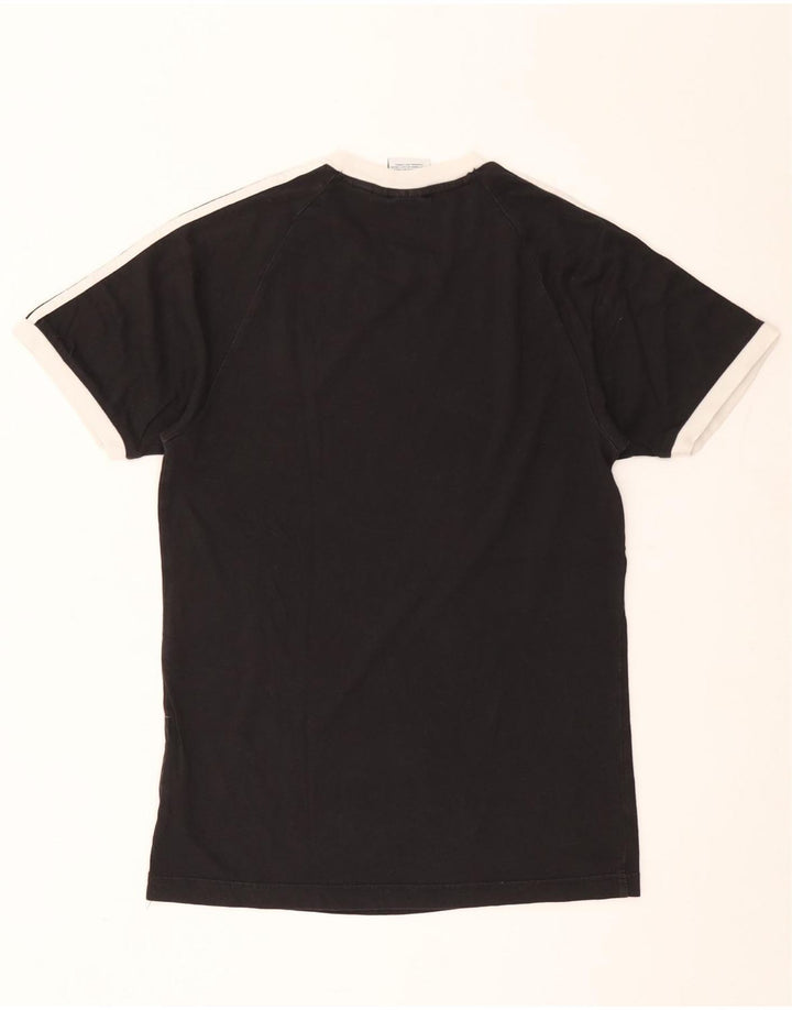 Adidas Mens T-Shirt Top Small Black Cotton