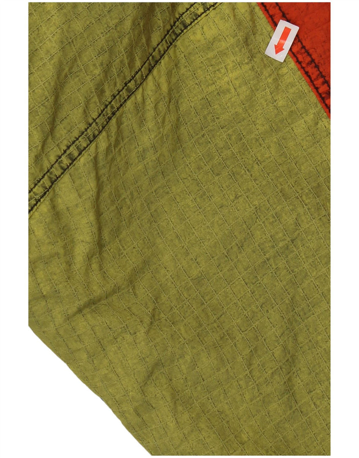 Vintage Mens Hooded Ski Jumpsuit IT 52 Large Blue Colourblock Polyamide