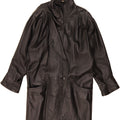 VINTAGE Womens Leather Coat US 10 Large Black Leather Vintage Vintage and Second-Hand Vintage from Messina Hembry 