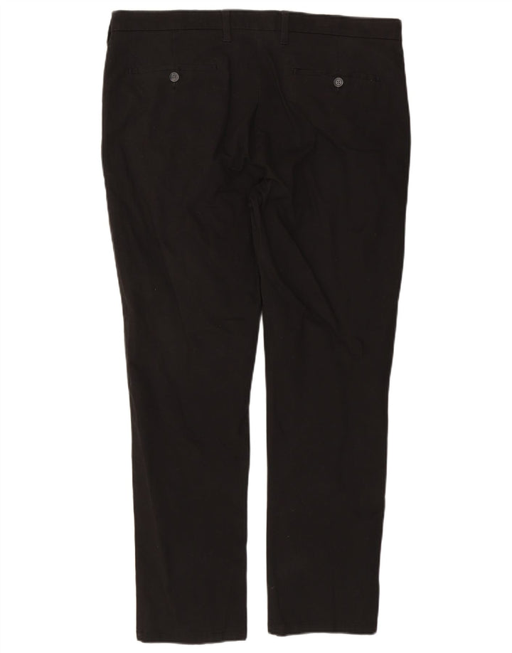 Marks & Spencer Mens Slim Chino Trousers W38 L29 Black Cotton