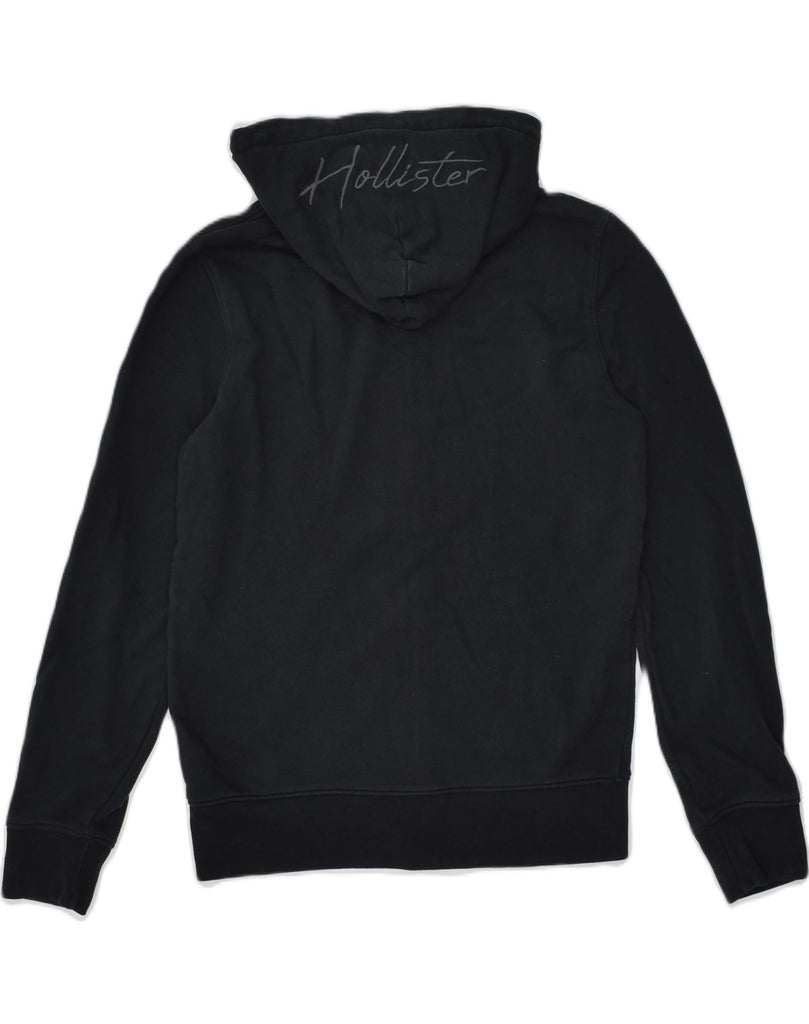 HOLLISTER Mens Zip Hoodie Sweater Small Black Cotton | Vintage Hollister | Thrift | Second-Hand Hollister | Used Clothing | Messina Hembry 