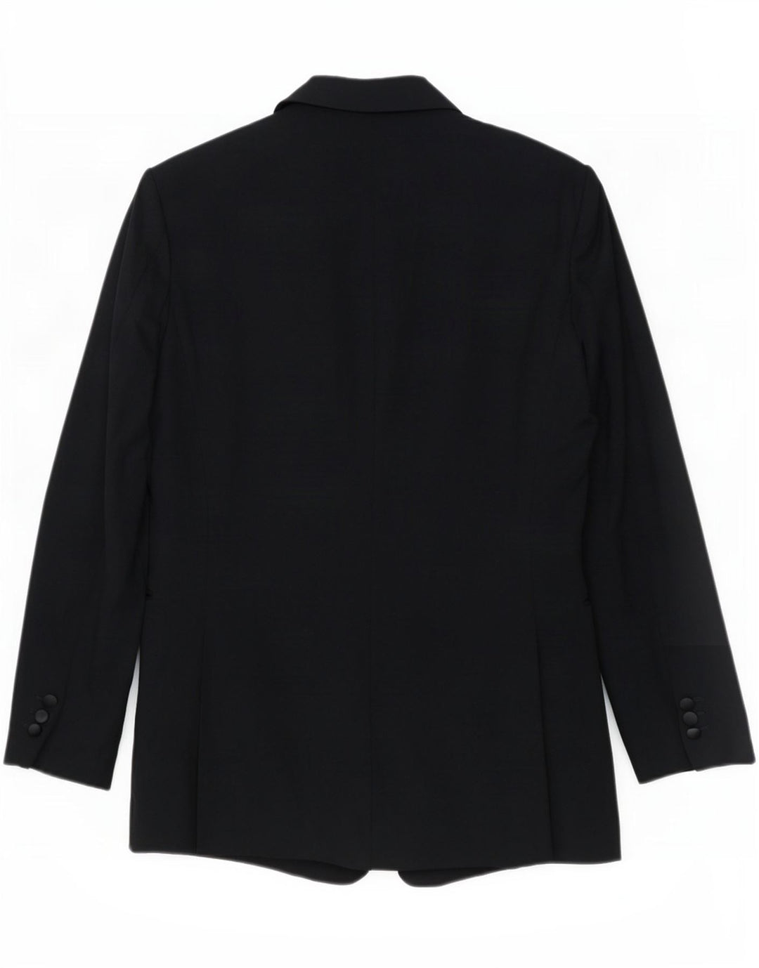 Pal Zileri Mens Double Breasted Blazer Jacket IT 50 Large Black Virgin Wool