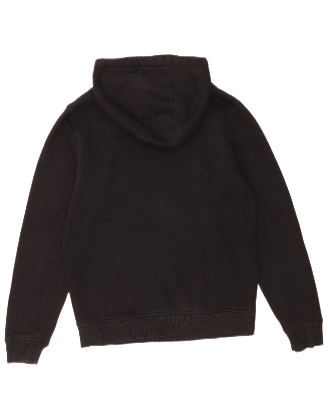 Lyle & Scott Mens Hoodie Jumper Small Black Cotton
