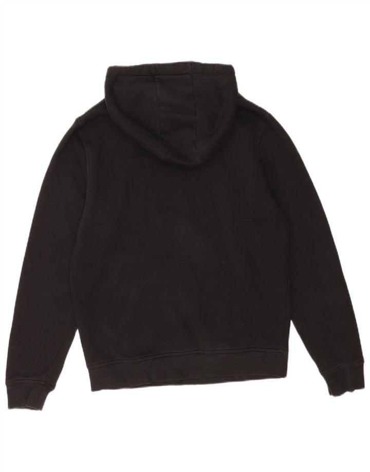 Lyle & Scott Mens Hoodie Jumper Small Black Cotton