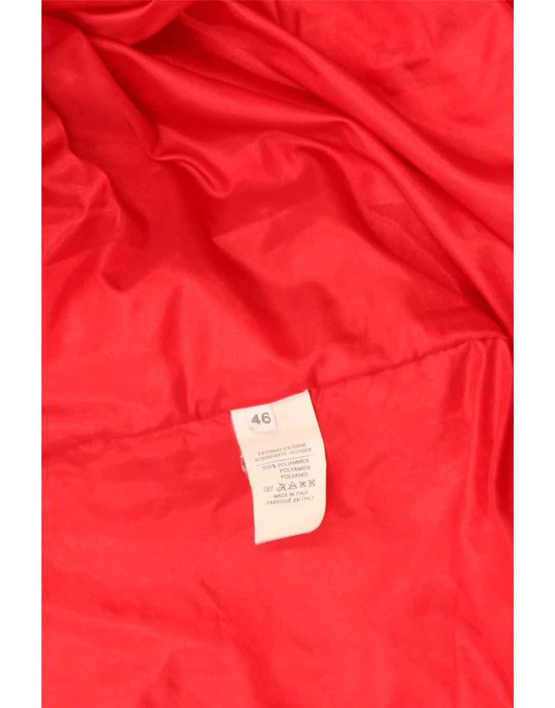 VINTAGE Mens Hooded Windbreaker Jacket IT 46 Large Red Colourblock