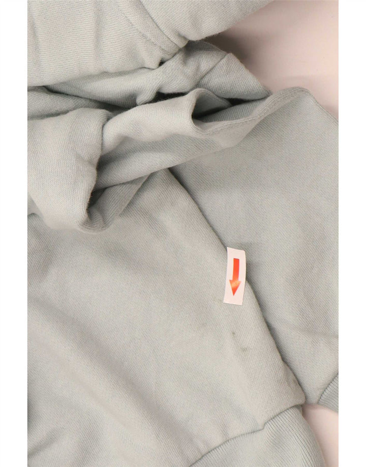 Gap Womens Graphic Oversized Hoodie Jumper UK 14 Medium Blue Cotton