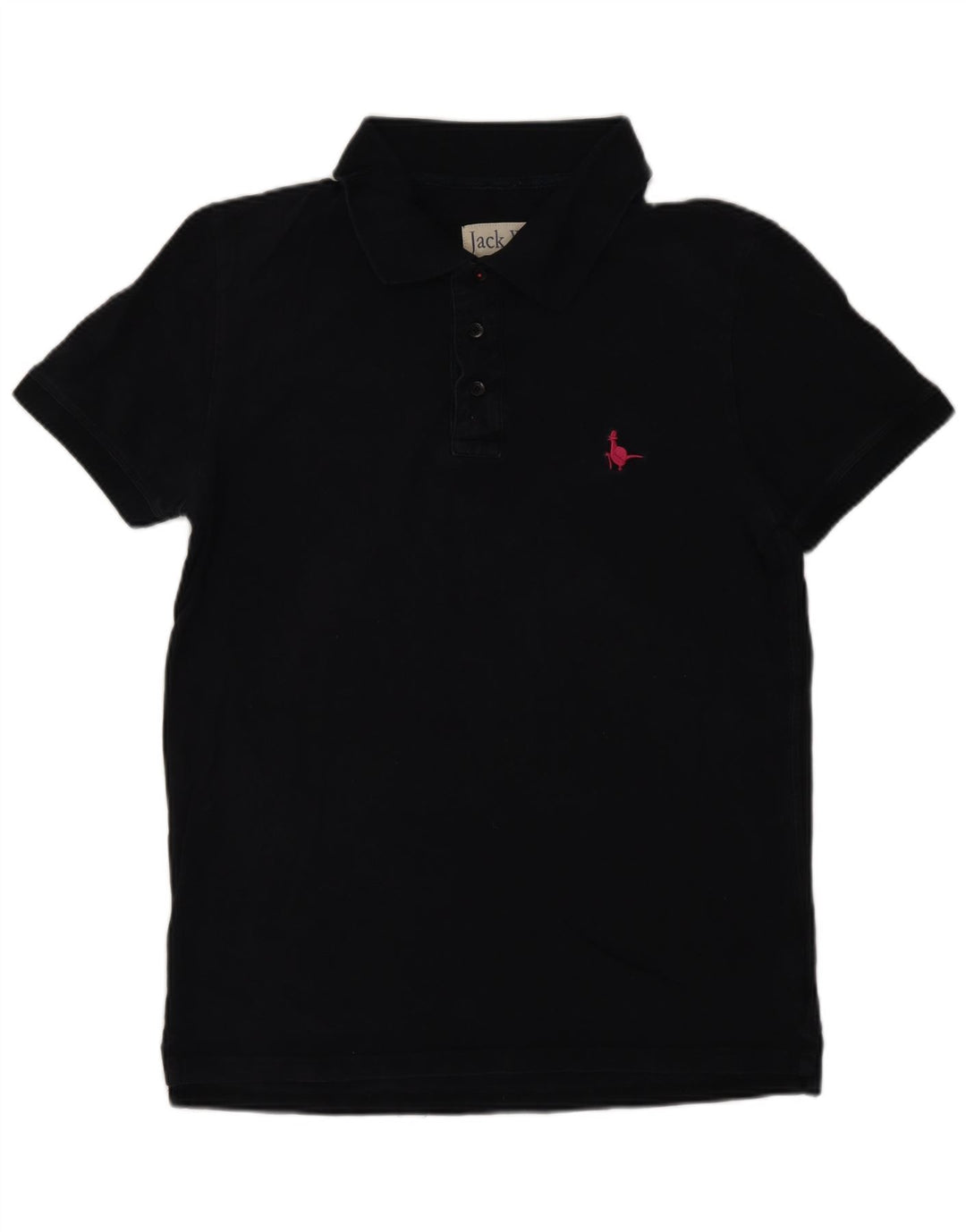 Jack Wills Mens Polo Shirt Large Navy Blue Cotton