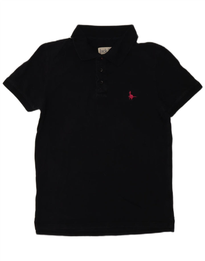 Jack Wills Mens Polo Shirt Large Navy Blue Cotton