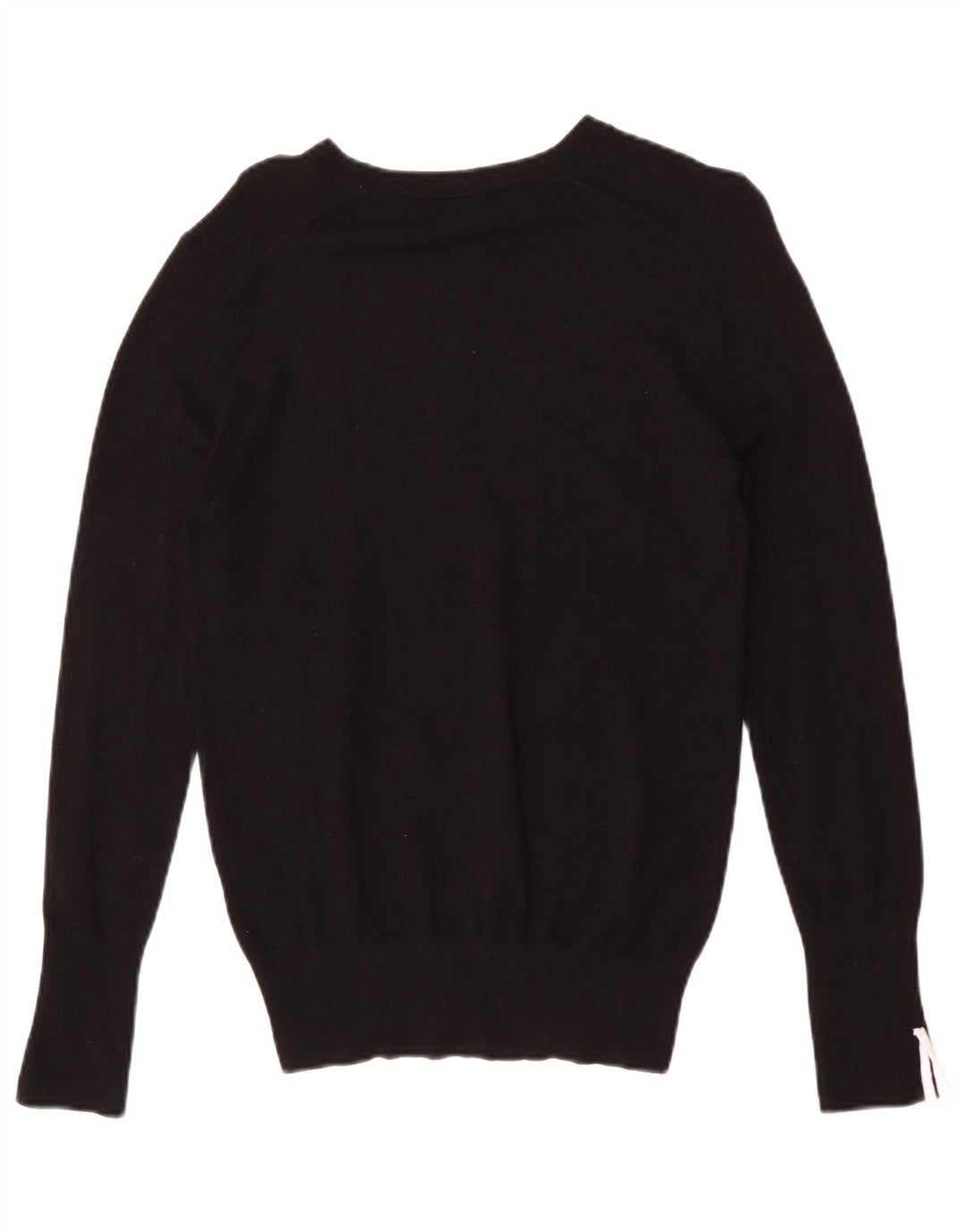 Zara Womens Boat Neck Jumper Sweater UK 12 Medium Black Viscose