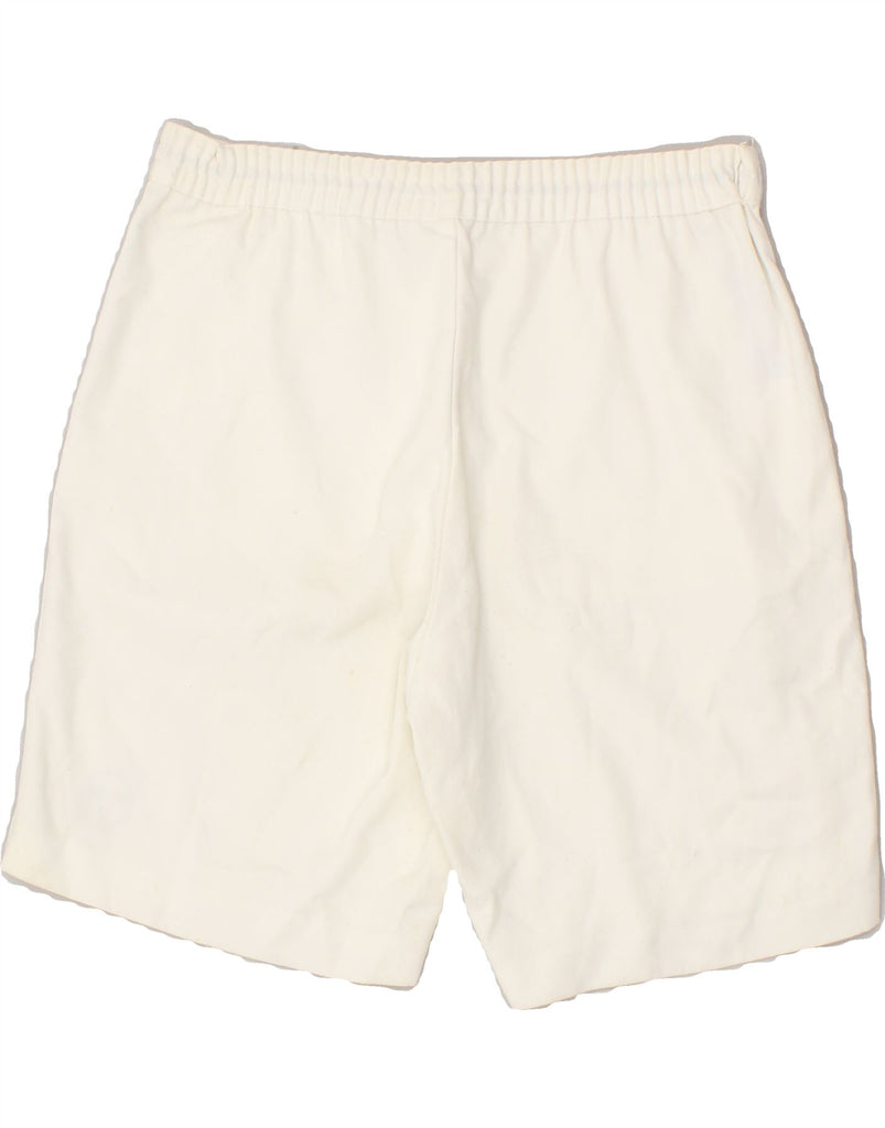 SERGIO TACCHINI Womens Chino Shorts W26 Small Off White Cotton Vintage Sergio Tacchini and Second-Hand Sergio Tacchini from Messina Hembry 