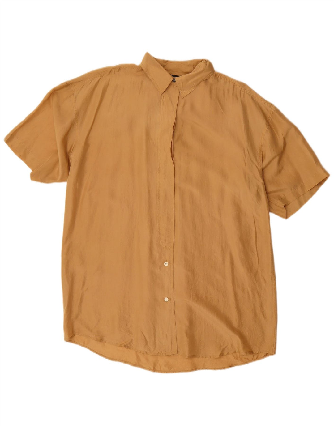 New York Studio Womens Short Sleeve Shirt Blouse UK 14 Medium Brown