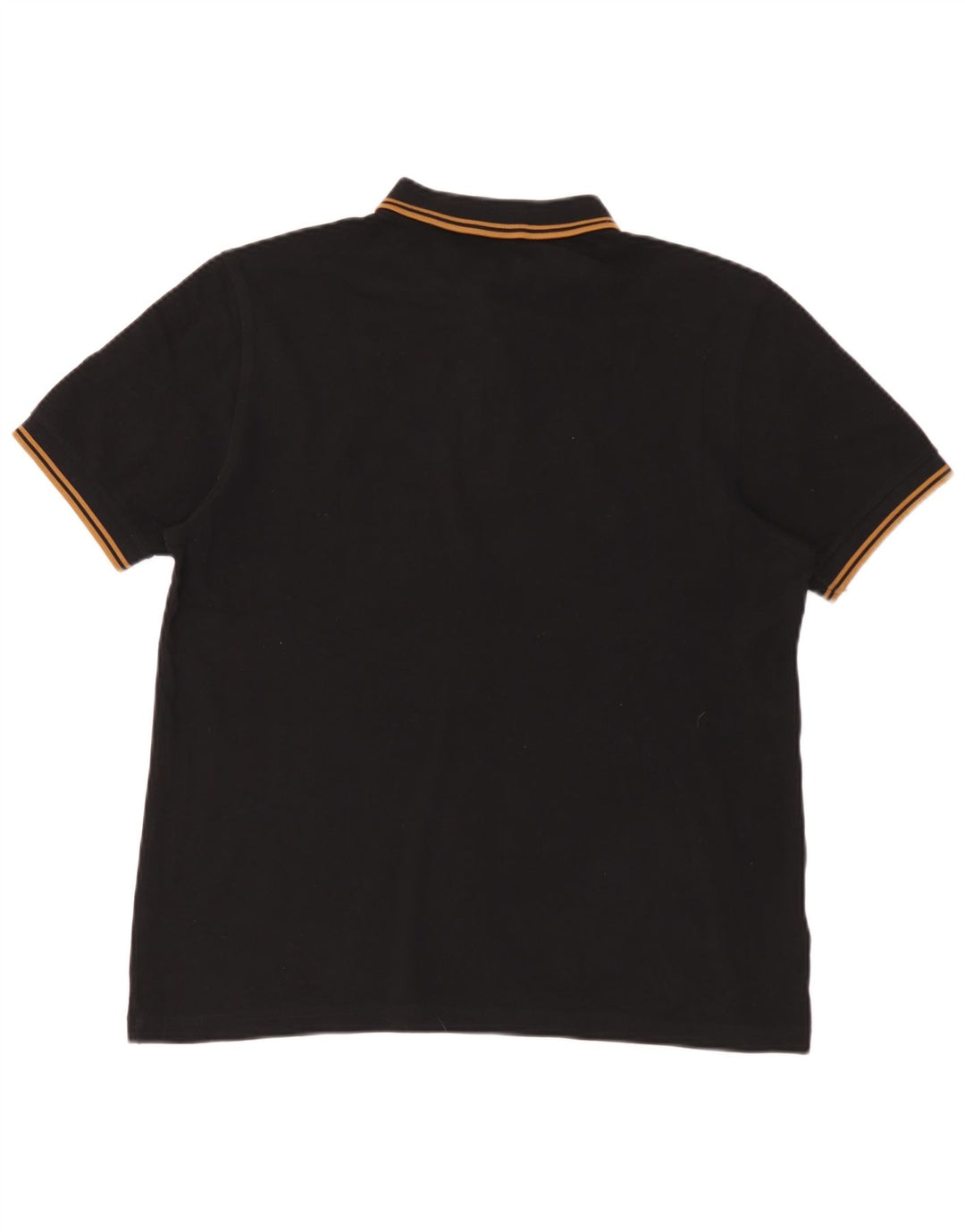 Fred Perry Mens Polo Shirt Large Black Cotton