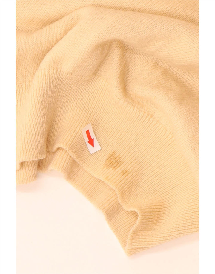 Pringle Womens V-Neck Jumper Sweater EU 36 Small Beige