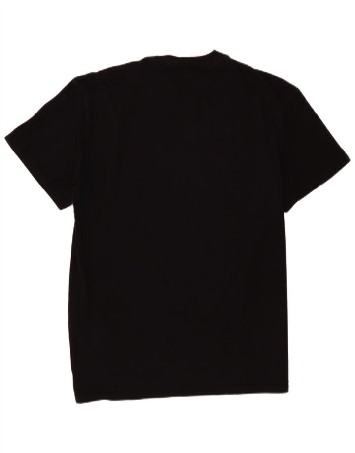 Tommy Hilfiger Mens Graphic T-Shirt Top Medium Black Cotton