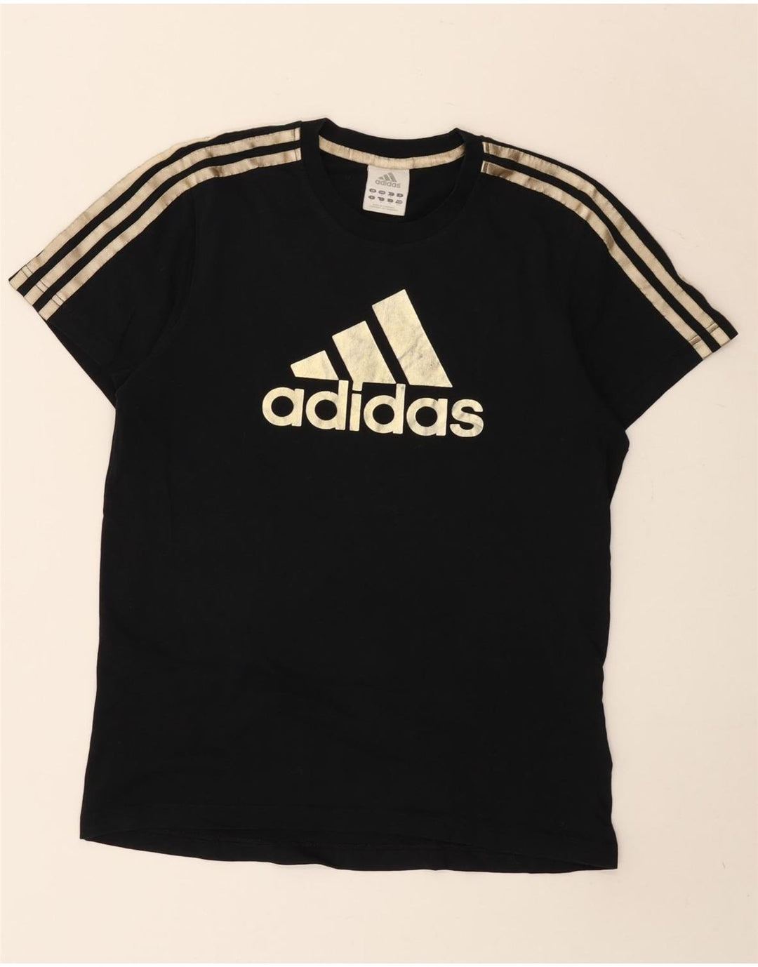 Adidas Mens Graphic T-Shirt Top Small Black Cotton
