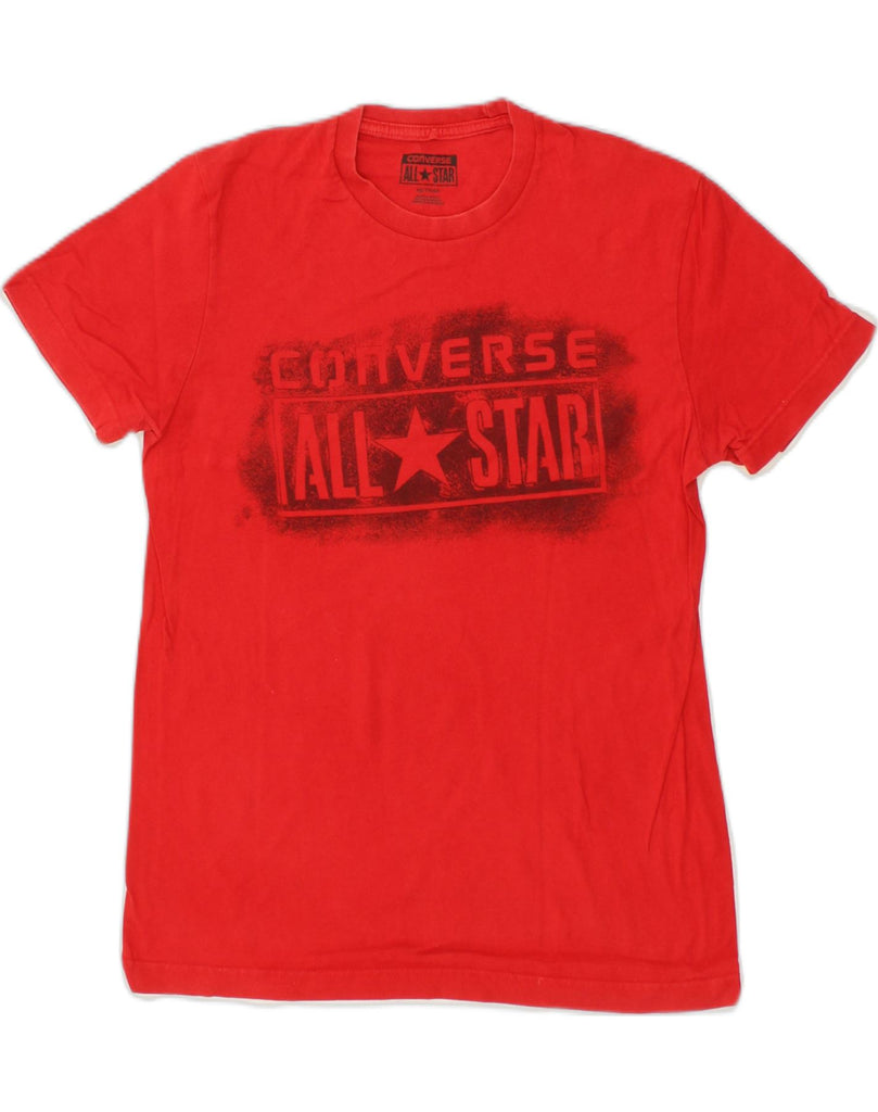 CONVERSE Mens Graphic T-Shirt Top XS Red | Vintage Converse | Thrift | Second-Hand Converse | Used Clothing | Messina Hembry 