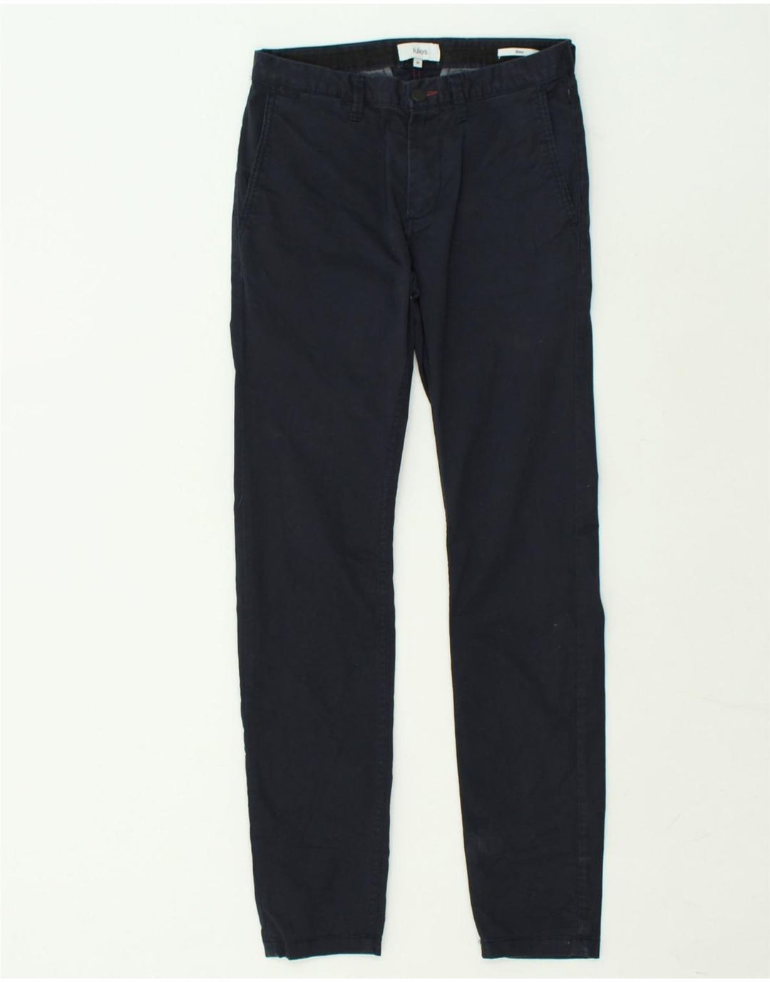JULES Womens Skinny Chino Trousers EU 36 Small W30 L30 Navy Blue | Vintage Jules | Thrift | Second-Hand Jules | Used Clothing | Messina Hembry 