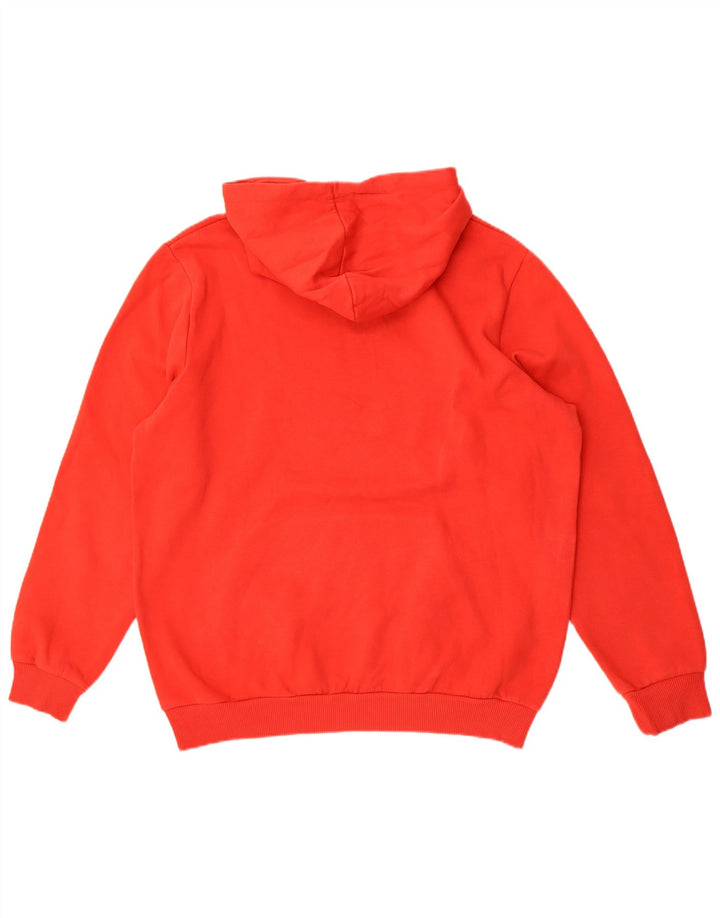 Puma Mens Graphic Hoodie Jumper Large Red Cotton