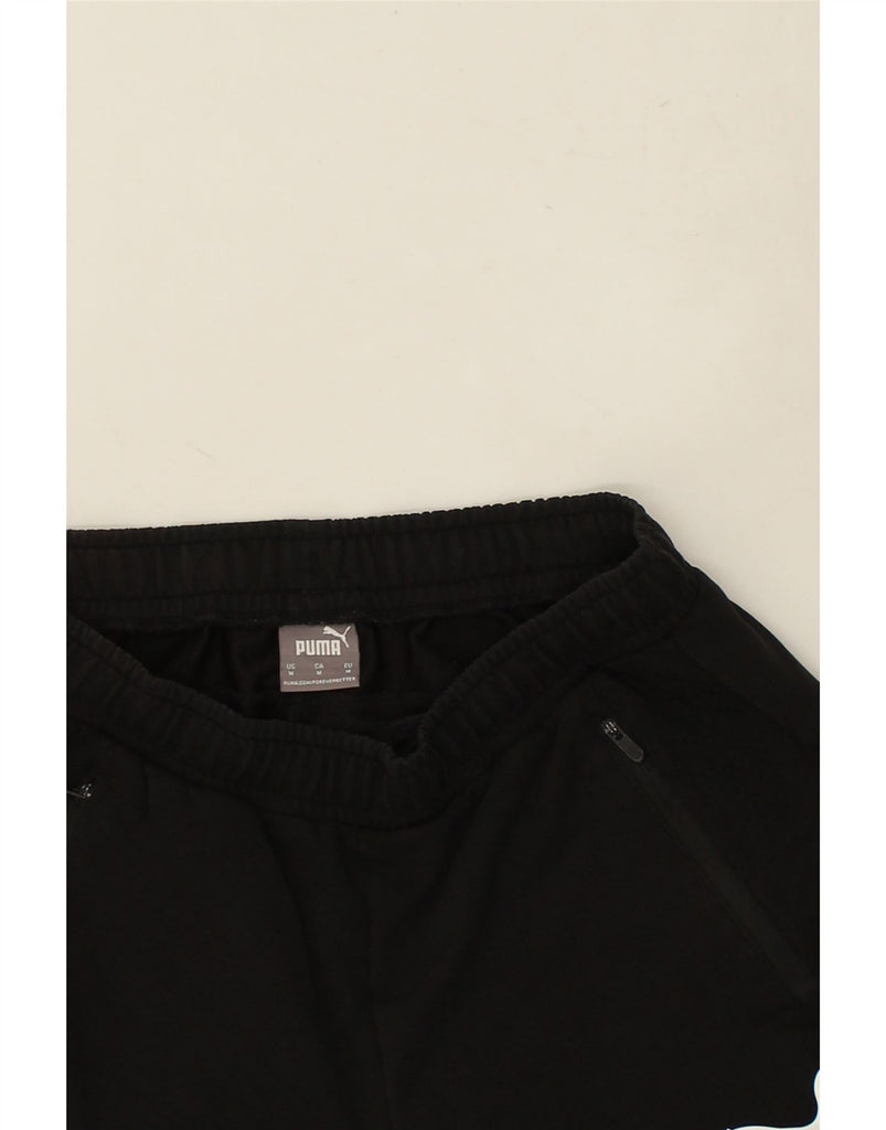 PUMA Mens Sport Shorts Medium Black Cotton | Vintage Puma | Thrift | Second-Hand Puma | Used Clothing | Messina Hembry 