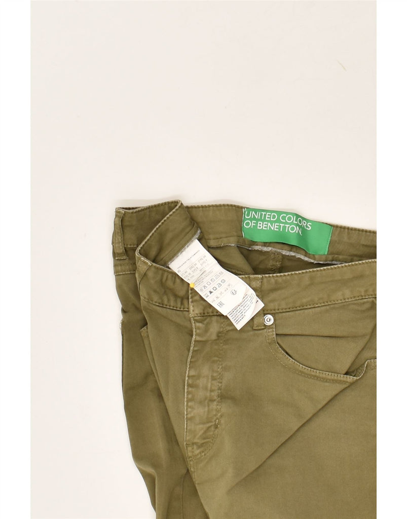 BENETTON Womens Tapered Jeans IT 40 Small W26 L25 Green Cotton | Vintage Benetton | Thrift | Second-Hand Benetton | Used Clothing | Messina Hembry 