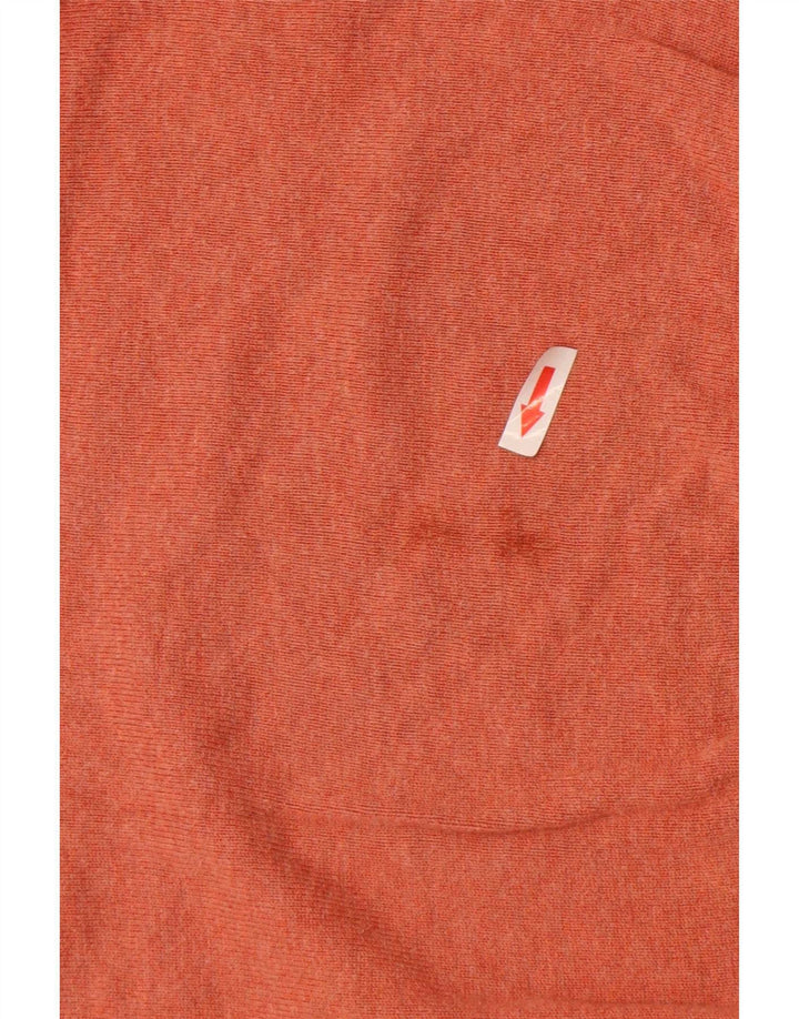 Marks & Spencer Mens Crew Neck Jumper Sweater XL Orange Cotton
