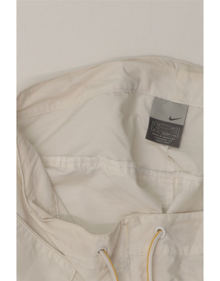 NIKE Womens Casual Shorts UK 12 Medium W32 White