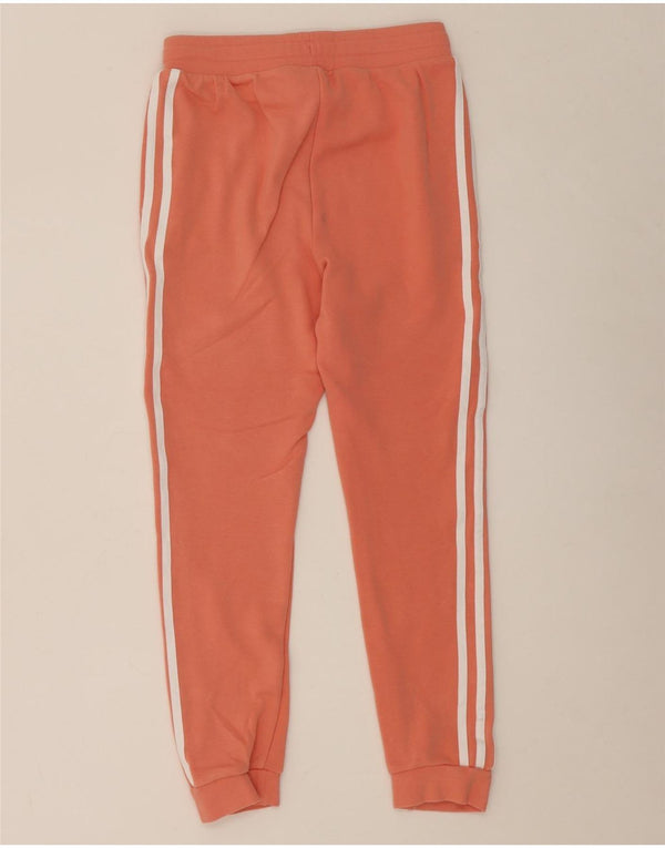 Adidas Girls Tracksuit Trousers Joggers 11-12 Years  Orange Cotton