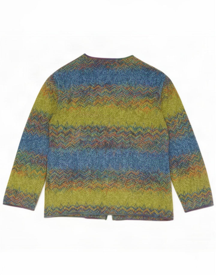St. Germain Womens Cardigan Sweater IT 46 Large Multicoloured Chevron