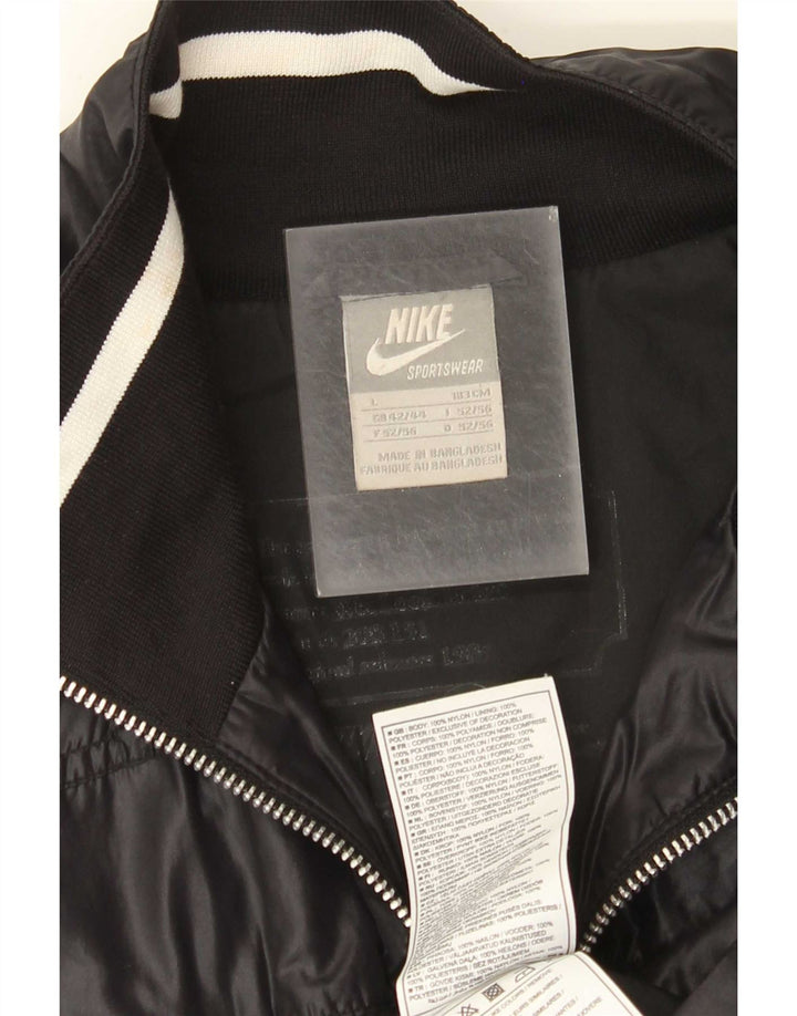 Nike Mens Tracksuit Top Jacket Large Black Nylon