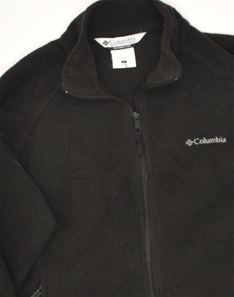 COLUMBIA Womens Fleece Jacket UK 16 Large Black Polyester | Vintage Columbia | Thrift | Second-Hand Columbia | Used Clothing | Messina Hembry 