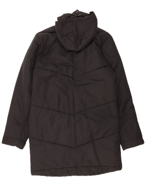 Under Armour Mens Cold Gear Hooded Padded Coat UK 38 Medium Black Polyester