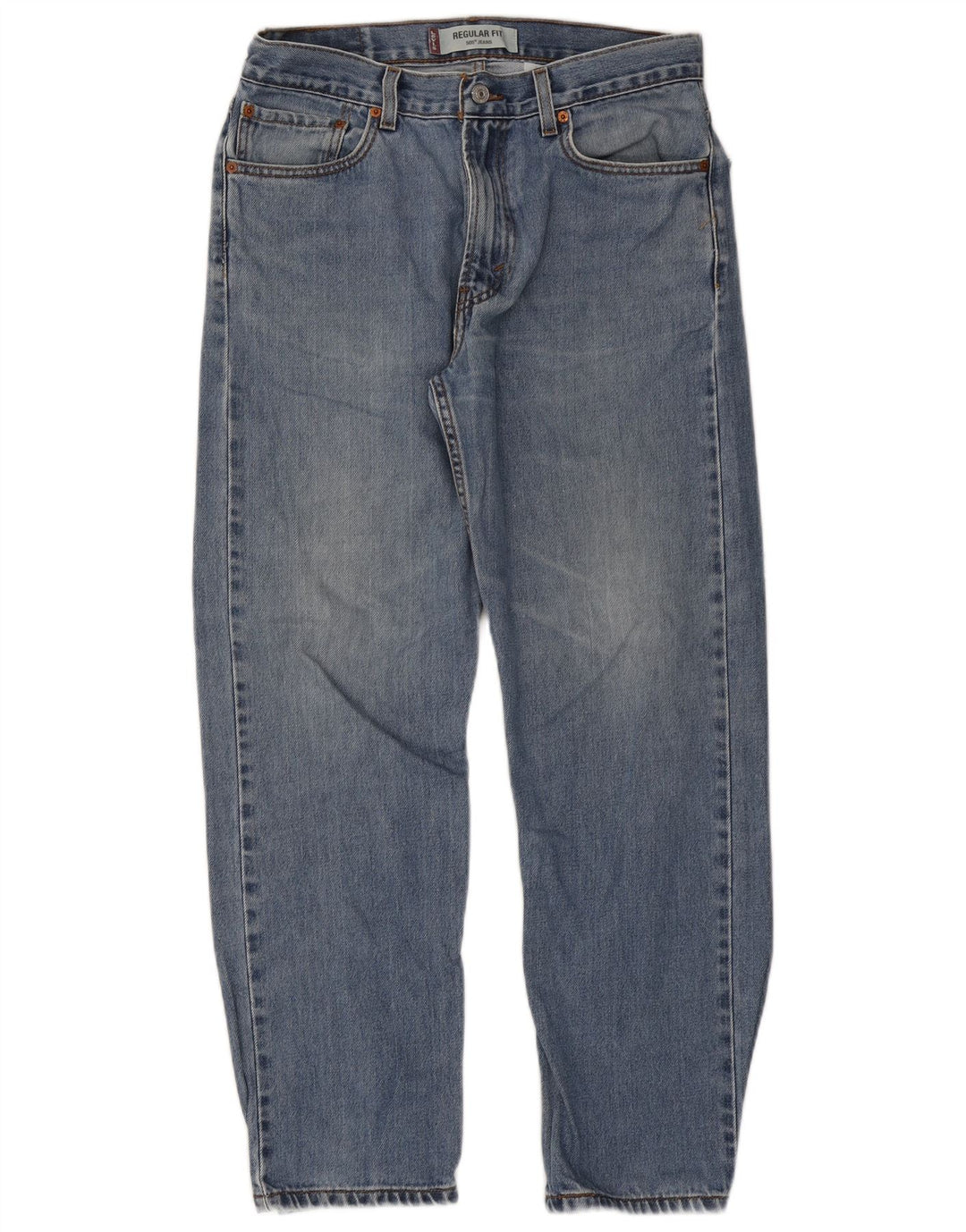 Levi's Mens 505 Regular Fit Straight Jeans W34 L30 Blue Cotton