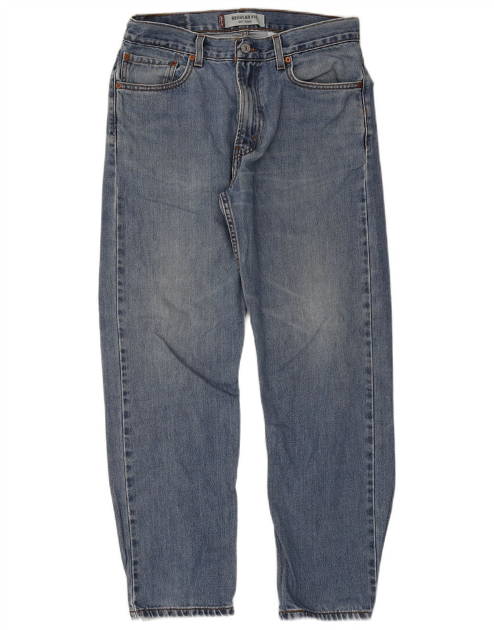 Levi's Mens 505 Regular Fit Straight Jeans W34 L30 Blue Cotton