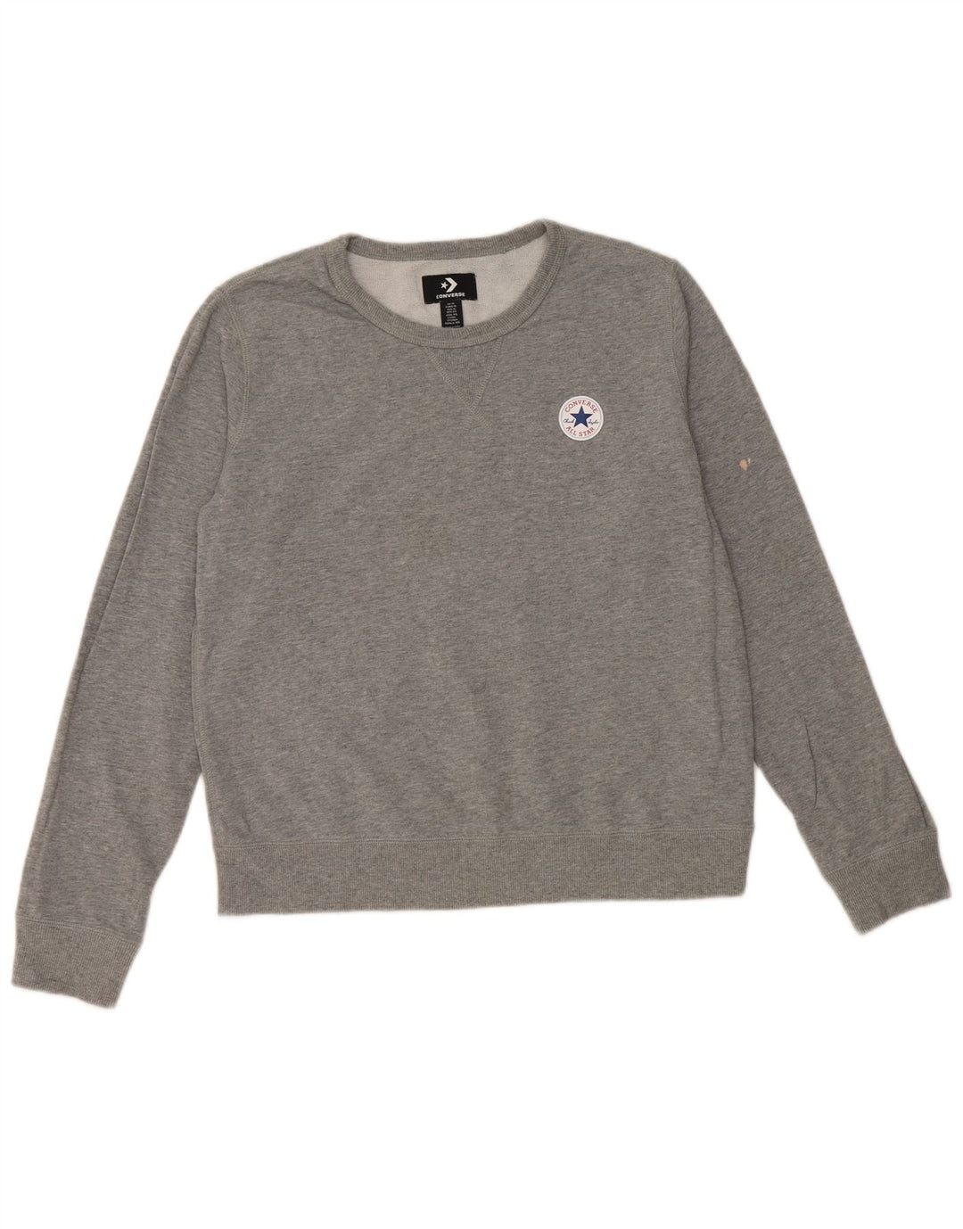 CONVERSE Womens Sweatshirt Jumper UK 18 XL Grey Cotton