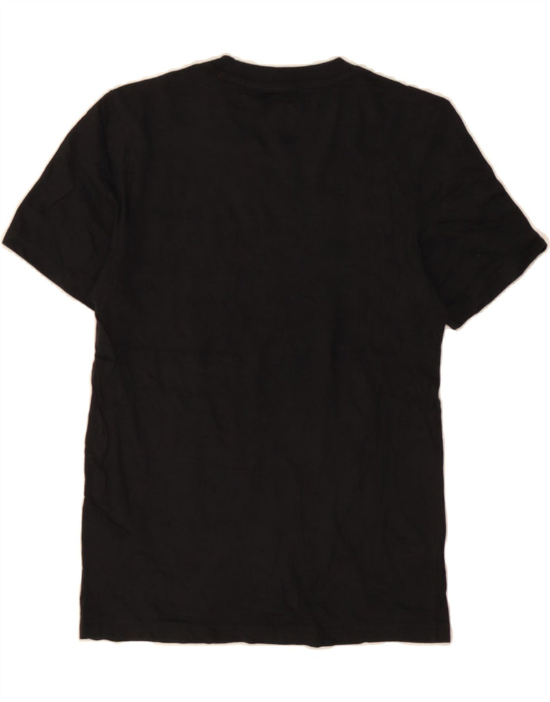ADIDAS Boys T-Shirt Top 11-12 Years XS Black Cotton Vintage Adidas and Second-Hand Adidas from Messina Hembry 
